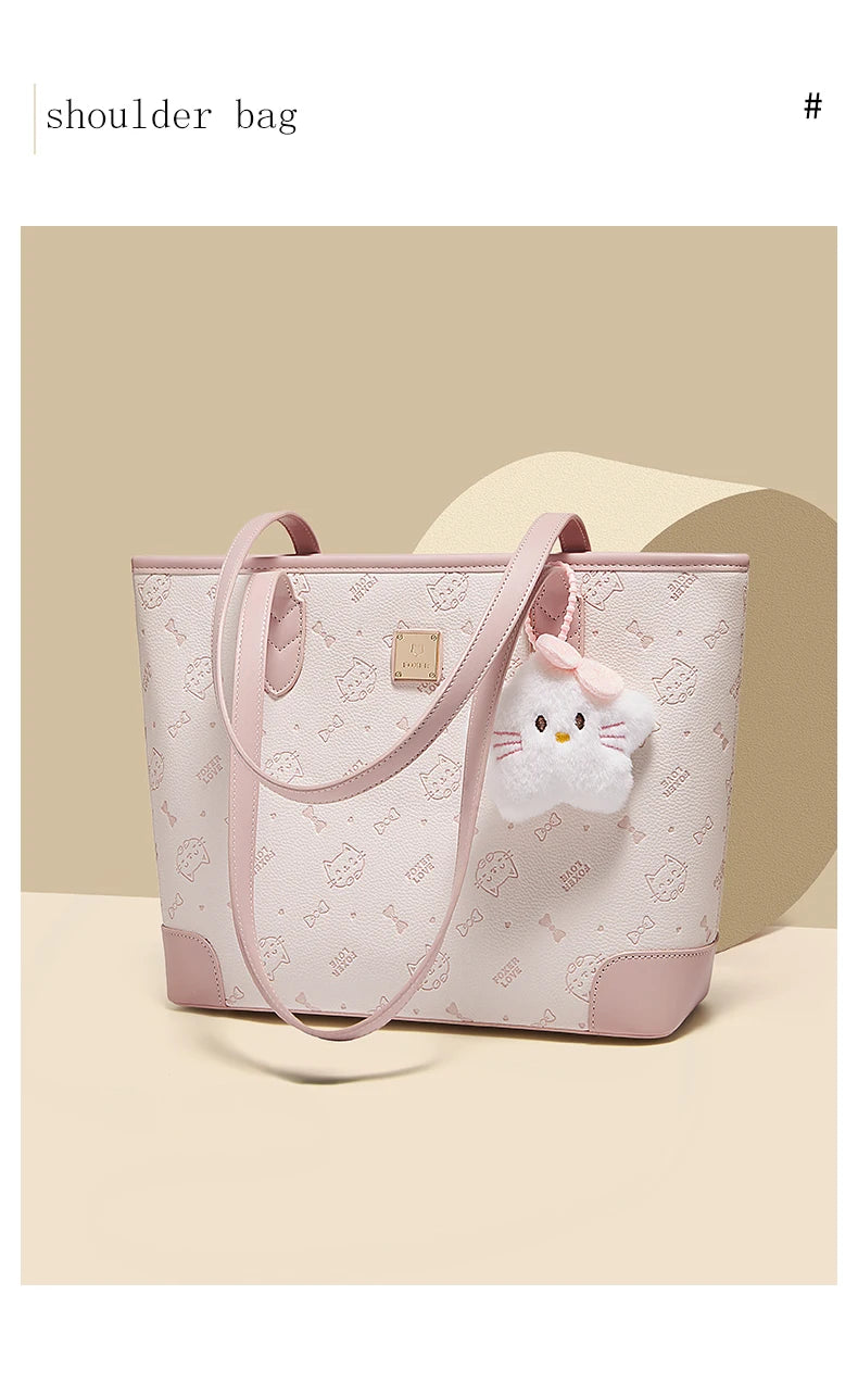 Damen Schultertasche Aus PVC-Leder Mit Großer Kapazität Im Alltag
