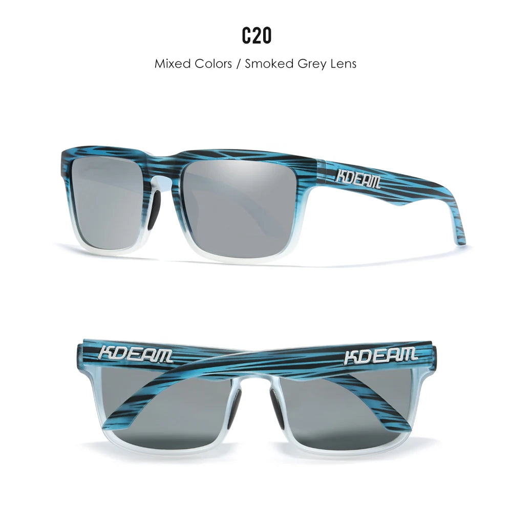 Sonnenbrille quadratisch polarisiert lässig Outdoor Unisex Pärchen neues Paket