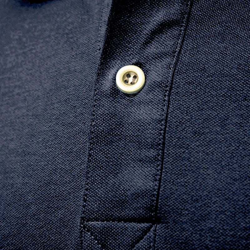Herren Polo-Shirt aus 100 Prozent Baumwolle im einfarbigen Casual-Stil