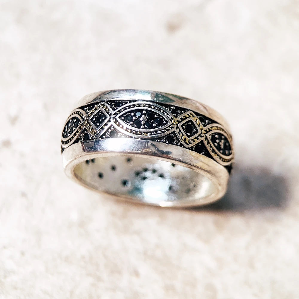 Damen-Ring Liebesknoten Welle golden aus Sterlingsilber
