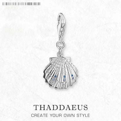 Damen-Charm-Anhänger Muschel Sommer maritim aus Sterlingsilber