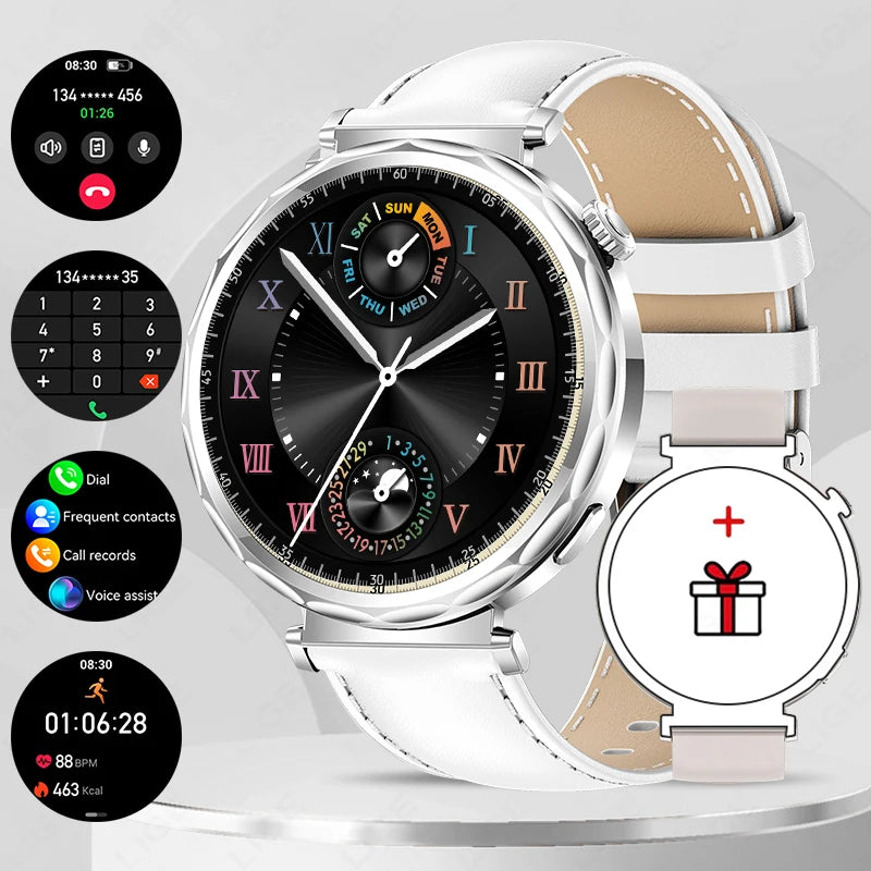 LIGE 2025, Smartwatch für Damen, voller Touchscreen, Sport-Fitness-Uhr, IP68, wasserdicht, Bluetooth, für Android iOS, Smartwatch für Damen