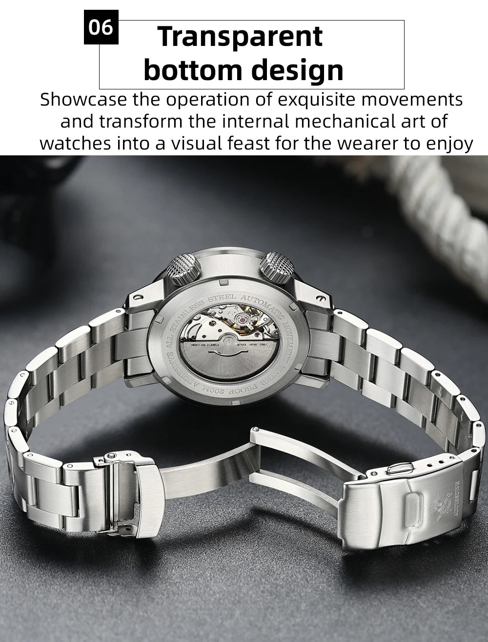 ADDIESDIVE Watch For Men Sapphire Crystal BGW9 Super Luminous AD2093 Japanese 8215 200M Waterproof Automatic Mechanical Watches