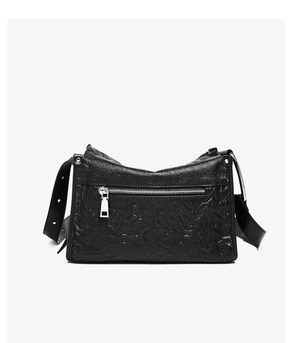 Damen Schulter Tasche aus echtem Leder im Boston Bag Design
