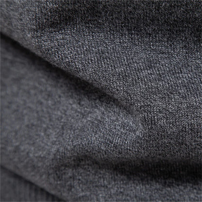 2023 neuer Herbst Baumwoll pullover für Männer o Hals Patchwork Ärmel Pullover Männer einfarbig warme Winter Herren Pullover
