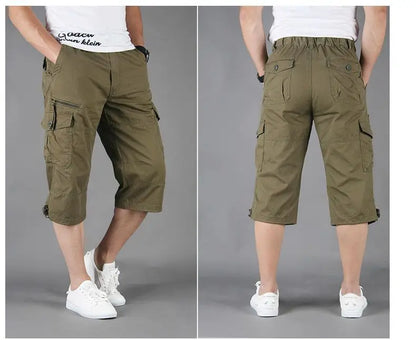 Herren-Sporthose mit elastischem Bund und doppeltem Reißverschluss – modische Freizeithose mit Streifen für Workouts