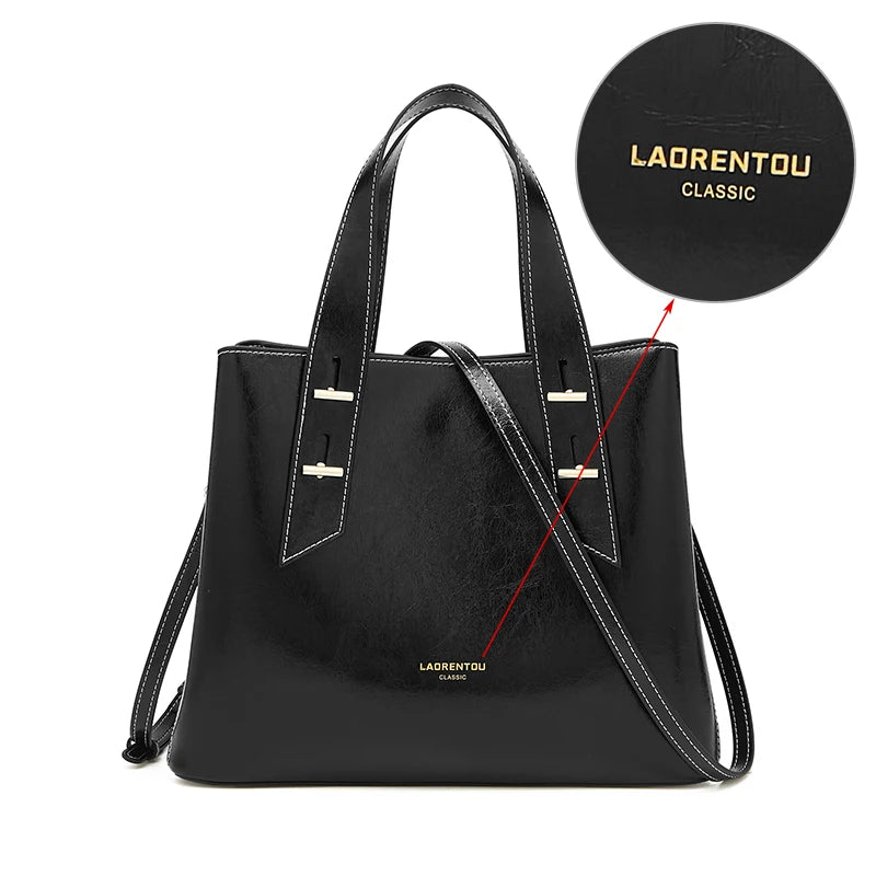 Damen Handtasche aus Split-Leder mit Crossbody Fashion Bags