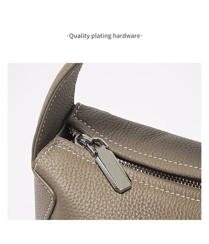 Damen Handtasche aus Rindsleder mit Crossbody-Tasche im Minimalistischen Stil