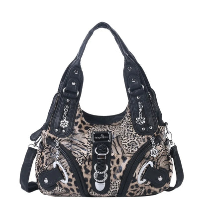 Damen-Denim-Schultertasche Vintage Großes Fassungsvermögen Mit Top-Handle Alltagstauglich
