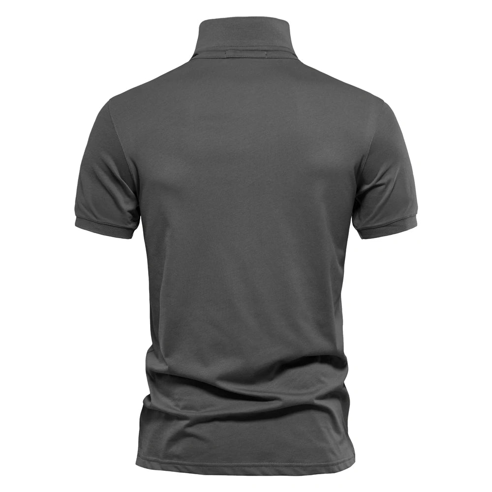 Klassisches Herren Poloshirt Aus Reiner Baumwolle Für Den Sommer