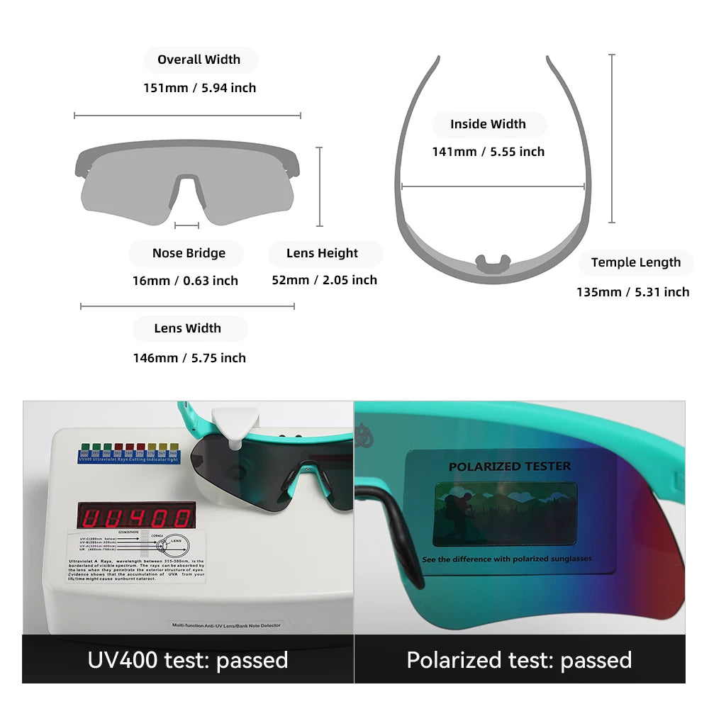 Sonnenbrille MTB Radfahren TR90 polarisiert rutschfest Bügel Unisex