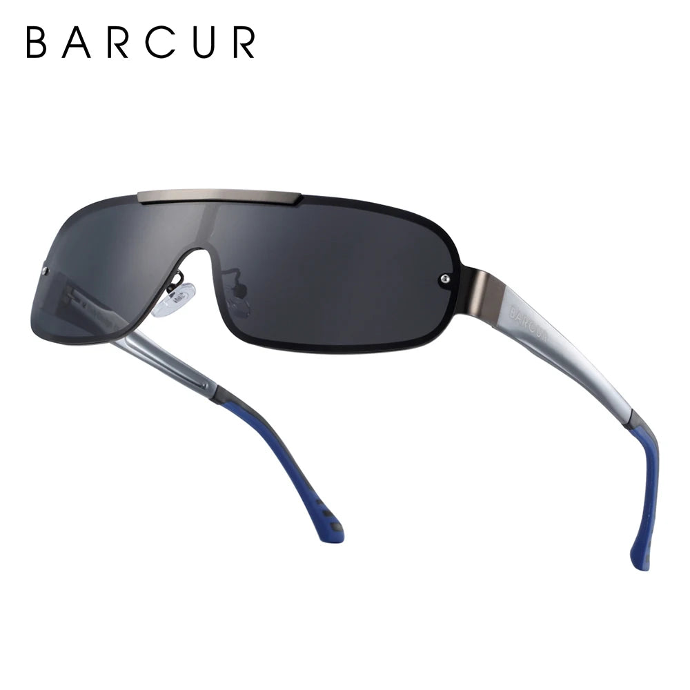 Sonnenbrille Pilot Al-Mg schmal polarisiert UV400 Sport Herren