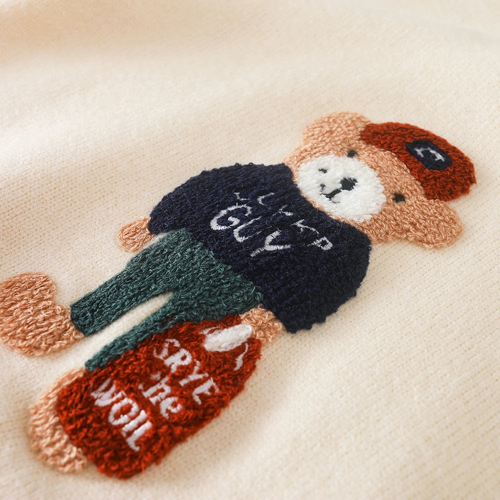 Mädchen Pullover Herbst Winter Stricken Kleidung Baby Pullover Kinder Cartoon Nette Warme Pullover Kleidung