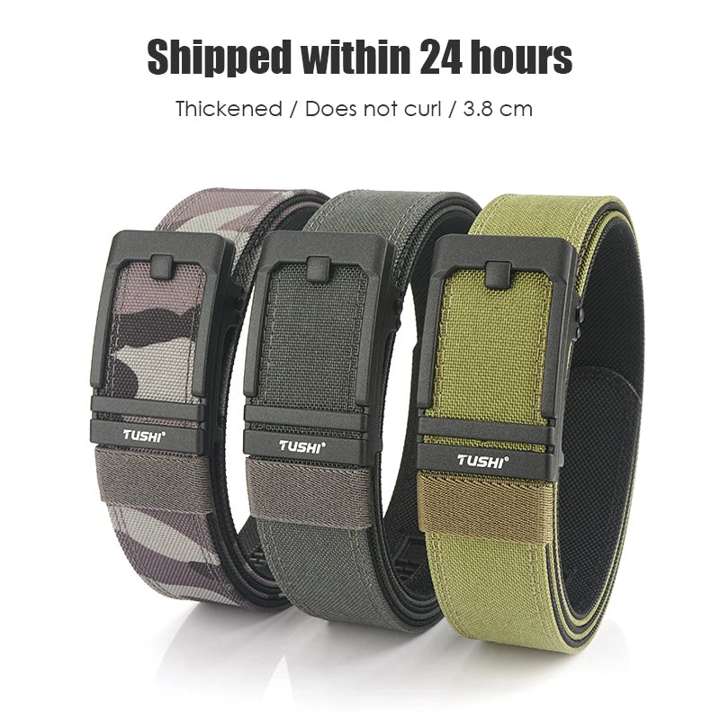 Unisex-Taktischer Gürtel aus 1100D Nylon mit Metall-Schnalle, Ideal für Airsoft-Pistolen