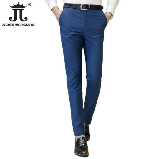 M-6XL Herrenmode Boutique Business Büro Anzughose Männlich Reine Farbe Freizeithose Formelle Bräutigam Hochzeitskleid Hose Hose