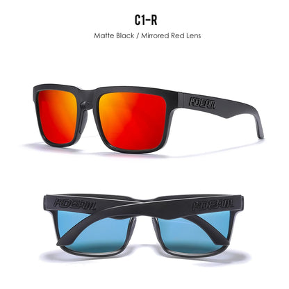 Sonnenbrille quadratisch polarisiert 37 Farben UV400 lässig Outdoor Unisex