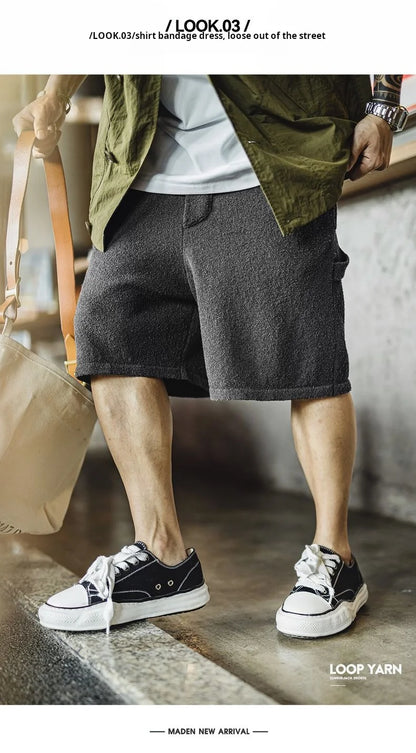 Herren Shorts im lässigen Stil mit elastischem Bund und Taschen