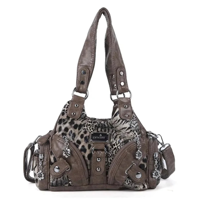 Damen-Handtasche mit Top-Griff und Mehrfachinnenfächern für Alltag und Freizeit Leichtgewichtig