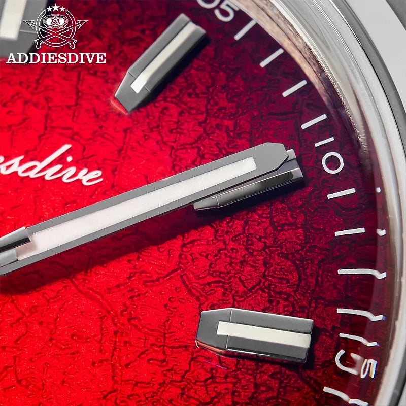 Herren-Automatikuhr mit Guilloche-Zifferblatt und 8215-Werk