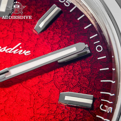 Herren-Automatikuhr mit Guilloche-Zifferblatt und 8215-Werk