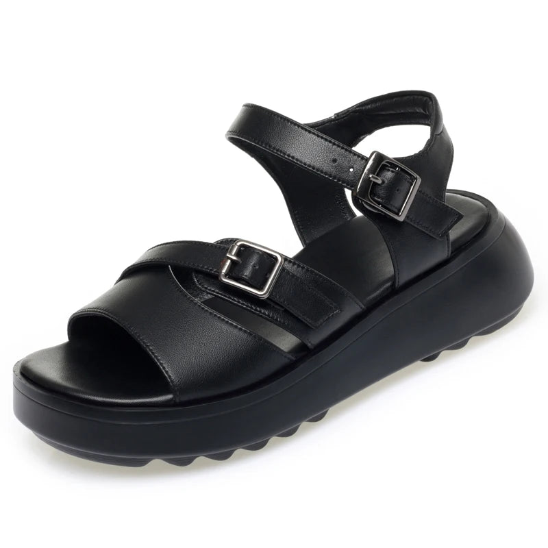 AIYUQI Women's Sandals 2025 New Platform Non-slip Roman Female Sandals Large-size Summer Beach Shoes For Women