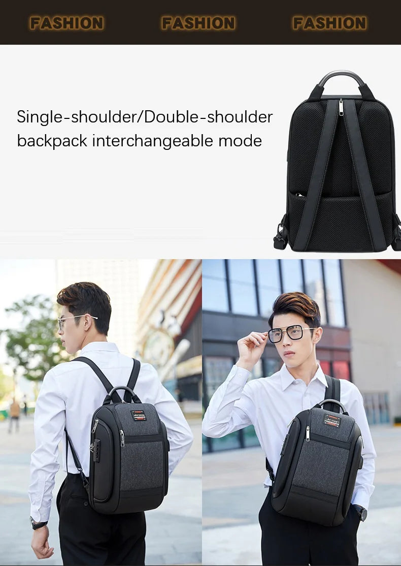 Damen-Rucksack Business Stil Großes Fassungsvermögen mit Laptopfach und Gepolstertem Rücken