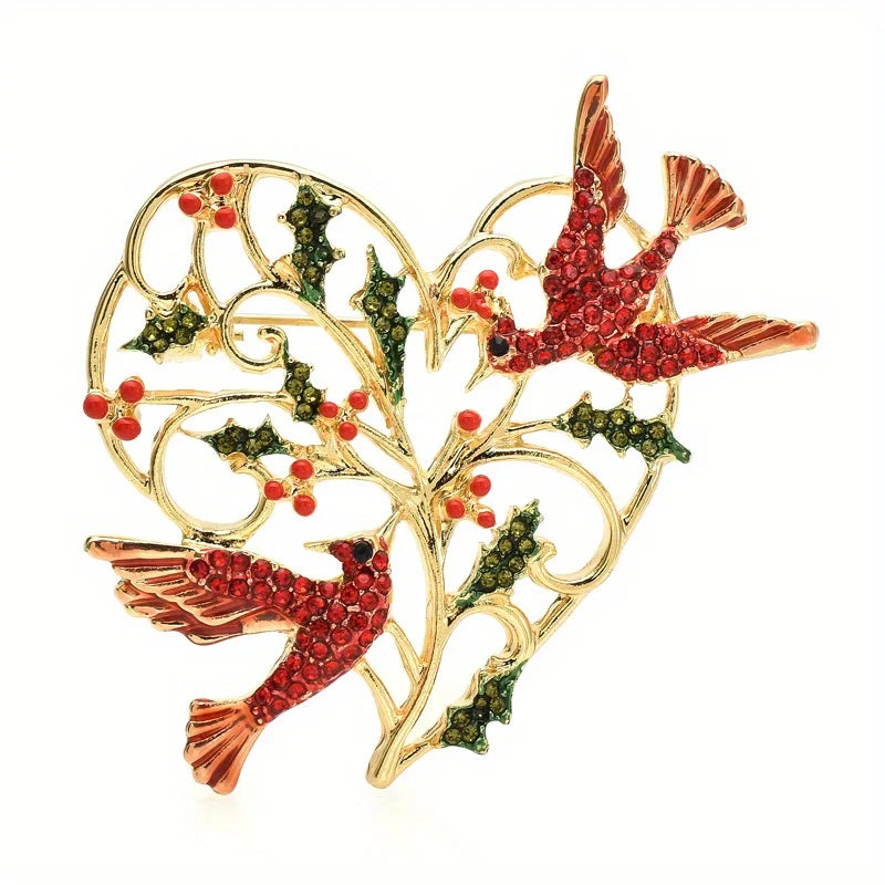 Brosche Vogel Kristall Strass Luxus Klassisch Party Mantel Damen