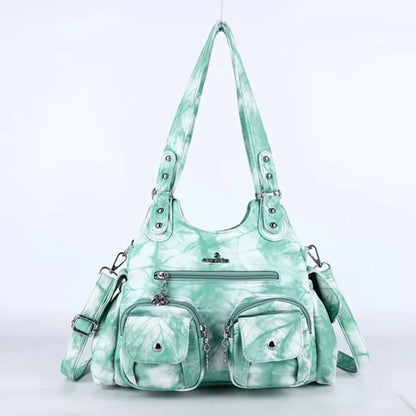 Damen-Handtasche Mit Viel Stauraum Und Mehrfachfächern Aus PU-Leder Für Alltag Und Freizeit