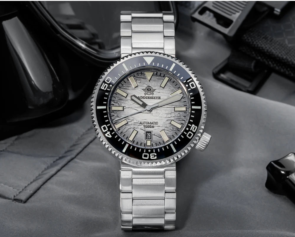 Herren-Profi-Taucheruhr mit 1000 m Wasserdichtigkeit und NH35A