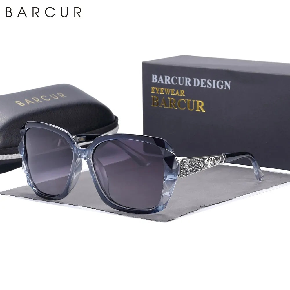 Damen-Sonnenbrille elegant Design Farbverlauf polarisiert UV400