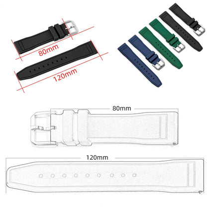 Uhrenarmband aus Fluorkautschuk 20 mm - Universal-Ersatzband