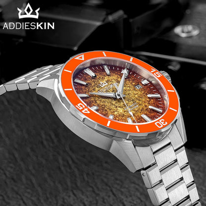 Herren-Luxus-Taucheruhr mit Japan-9015-Werk und Saphirglas