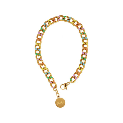 Damen-Armband mit Öltropfen-Glücksscheibe