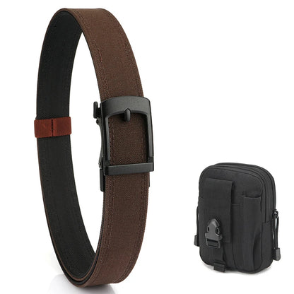 VATLY EDC Casual Gürtel Herren Nylon Rigid Military Automatik-Schnalle