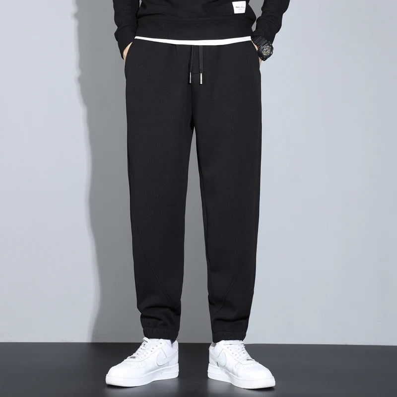 Herren Jogginghose aus weichem Fleece für Herbst und Winter mit Taschen