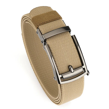VATLY Elastik-Gürtel Herren Gunmetal Automatik-Schnalle Nylon Einheitsgröße
