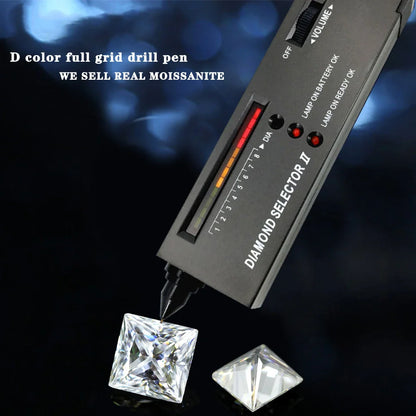 Damen-Verlobungsringe-Set aus Moissanit in 925er Silber mit Echtheitszertifikat
