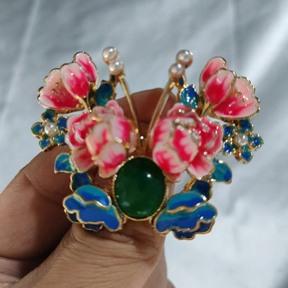 Brosche Schmetterling Emaille Mode Tier Pin Schmuck Damen