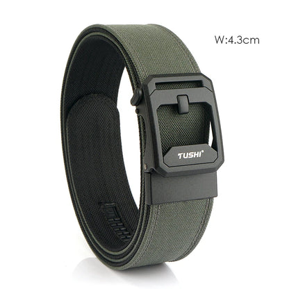 Unisex-Taktischer Gürtel aus 1100D Nylon Breite 4,3 cm mit Metall-Automatik-Schnalle für Militär IPSC Jagd