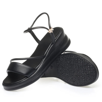 AIYUQI Damen-Sandalen, große Größe, Sommer 2022, neue Keil-Damen-Sandalen, offene Zehen, römische Sandalen