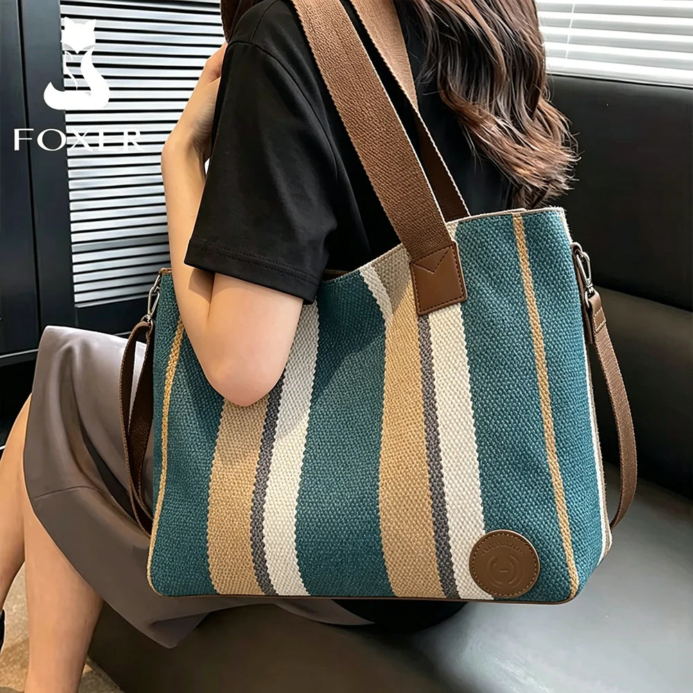Damen Shoulder Bag aus Fabric Casual Large Capacity Tote Bag