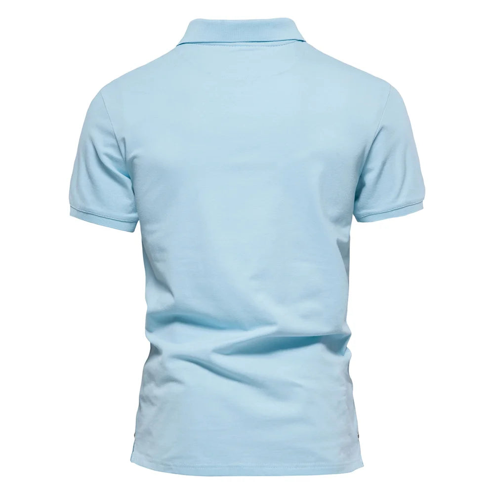 Herren Polo Shirts aus Baumwolle mit hochwertiger Stickerei für den Sommer