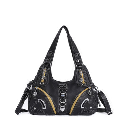 Damen-Handtasche Tie-Dye Muster und weiches Obermaterial Alltagsbegleiter für Alltag und Freizeit