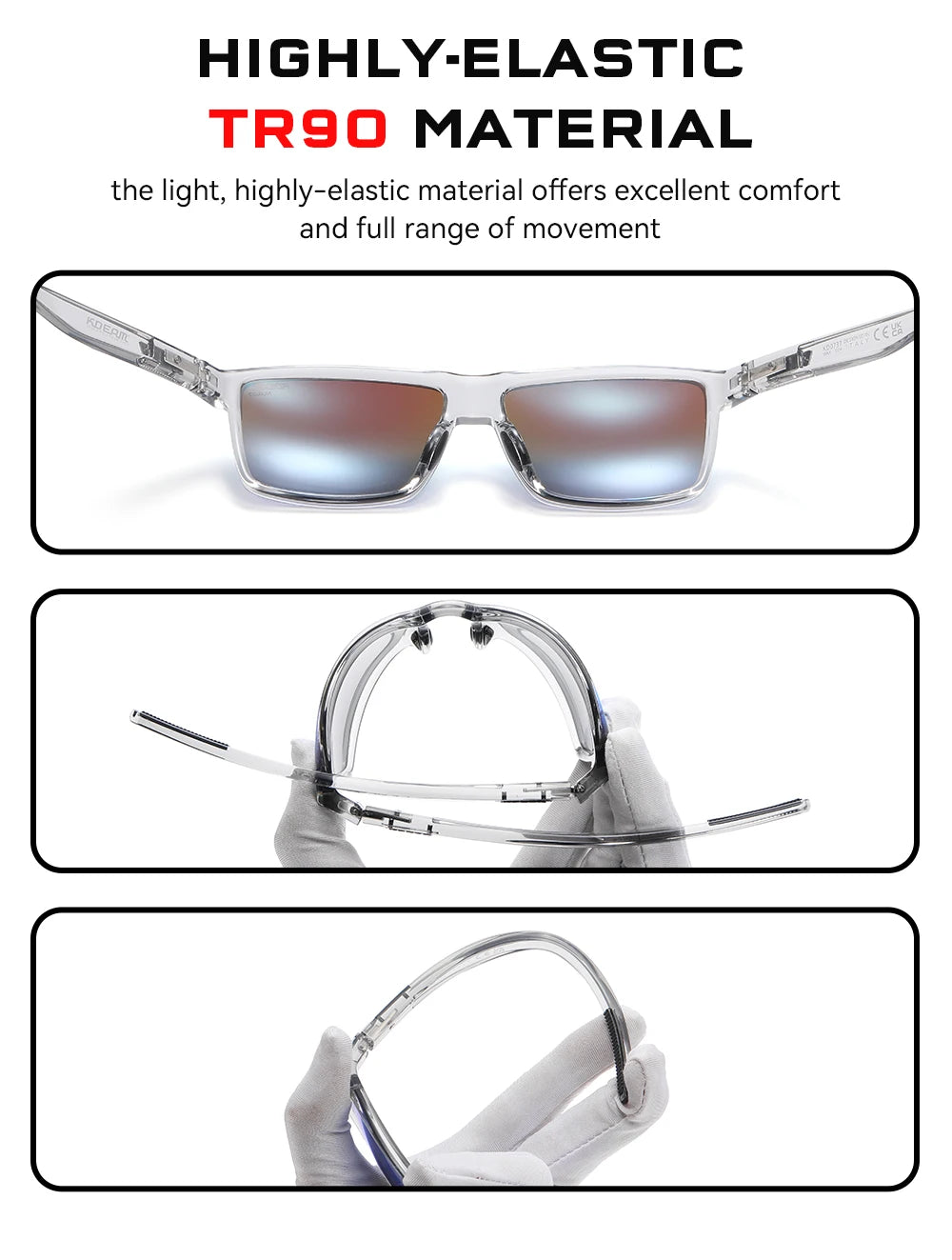 Sonnenbrille übergroß TR90 polarisiert 160mm Etui Herren XL