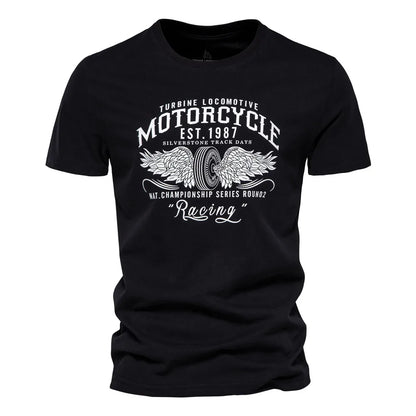 Herren T-Shirt aus Baumwolle mit hochwertigem Druck im lässigen Stil
