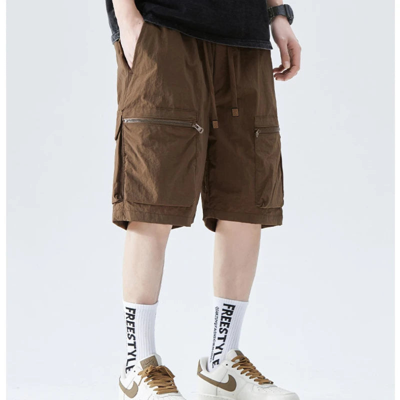 Herren-Laufshorts mit Handytasche und Reißverschlusstasche – ideal für Marathon und Sport.