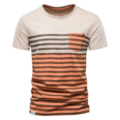 Herren T-Shirt aus Baumwolle mit Print im lässigen Streetwear-Stil