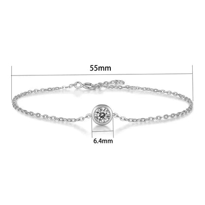 Damen-Schmuckset Halskette Ohrringe und Ring mit Moissanit
