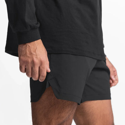 Atmungsaktive Baumwoll-Leinen-Shorts mit Kordelzug und elastischem Bund – ideal für den täglichen Strandbesuch