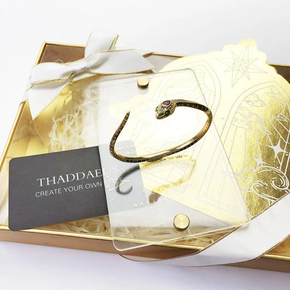 Damen-Armreif Schlange golden Böhmen aus Sterlingsilber